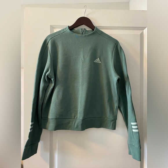 adidas Tops - NWT. Adidas Crewneck Sweatshirt in Teal Green with Logo